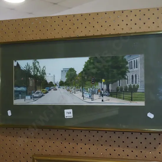 framed  - Christchurch street scene