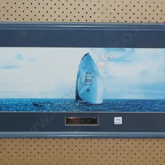 framed Americas Cup 1995 photo print