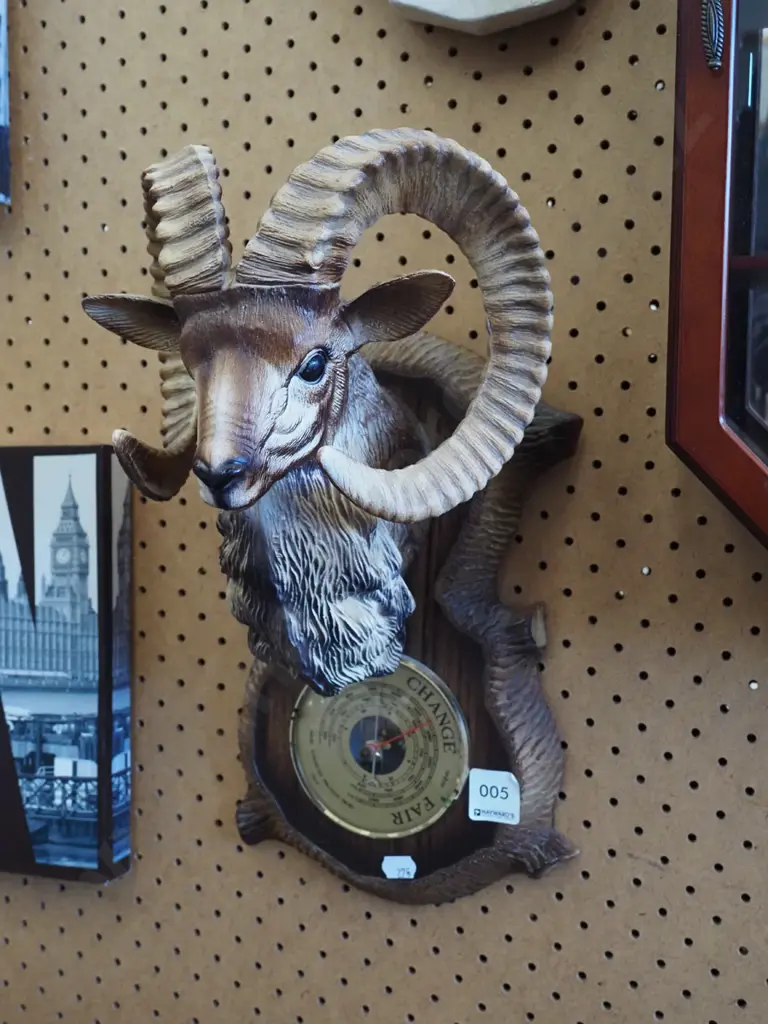 plastic goat themed barometer Image 1++