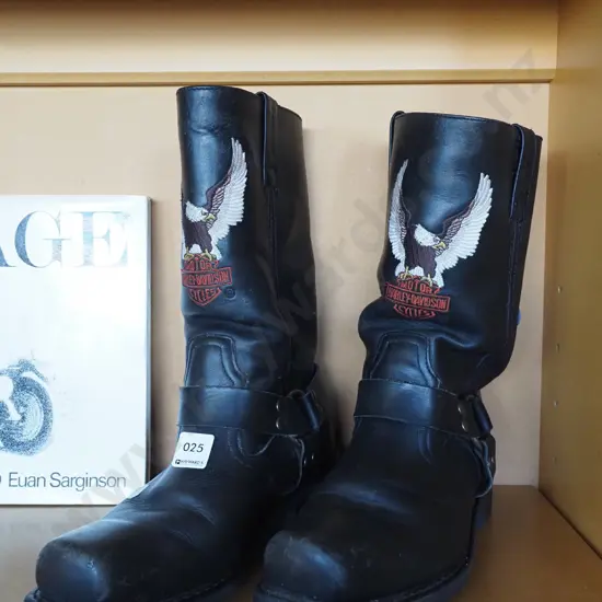 pair of Harley Davidson motorcycle boots Size 10 US