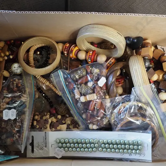 box of costume jewellery