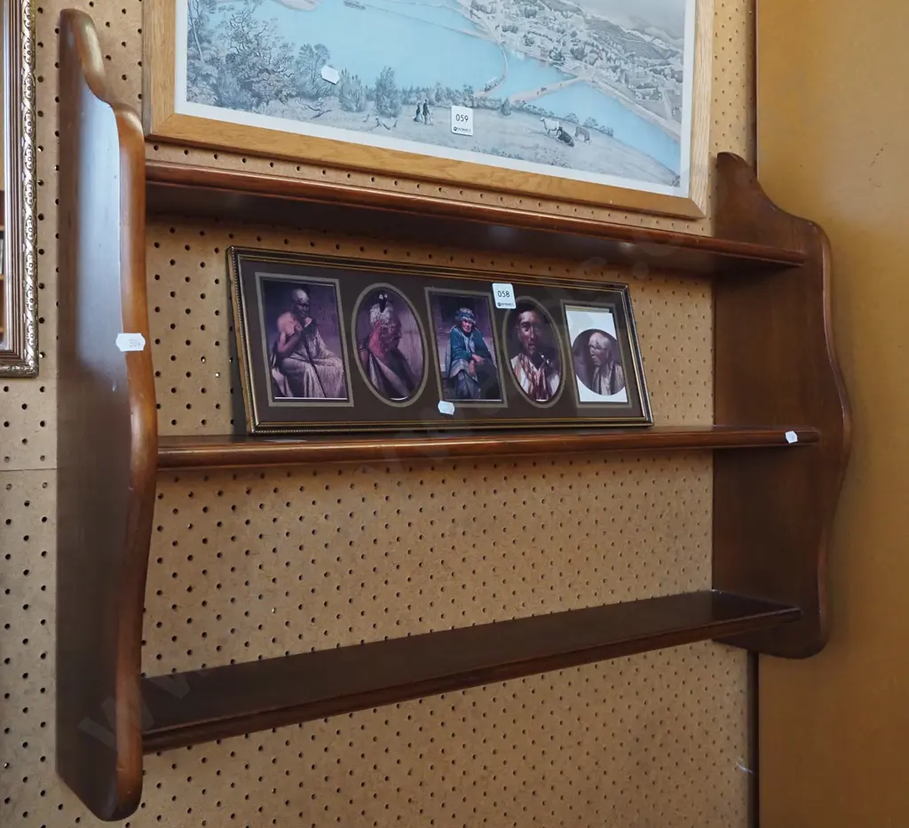 wall mounted book shelf H560 W760 Image 1++