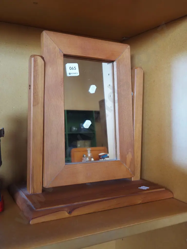 small wooden cheval mirror H340 Image 1++