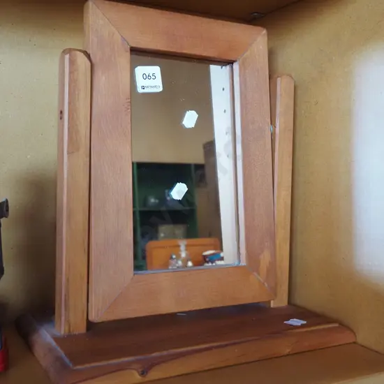 small wooden cheval mirror H340