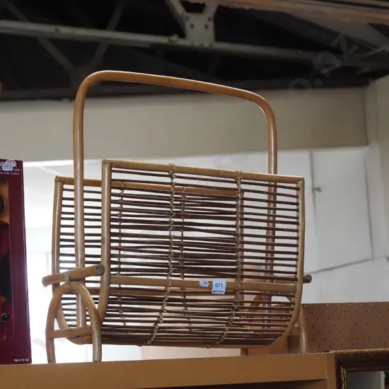 bamboo magazine rack