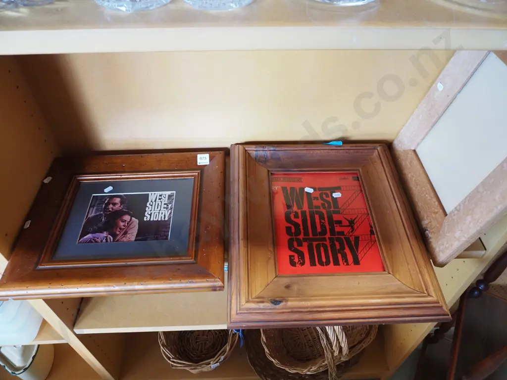 2x wood framed Westside Story prints, picture frame  Image 1++