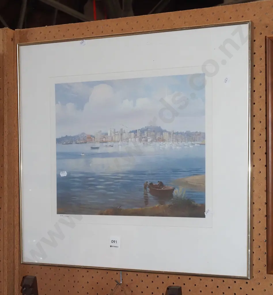 framed ltd edition print - Waitemata Harbour Image 1++