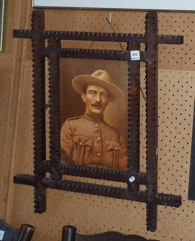 ornate framed print - soldier Image 1++