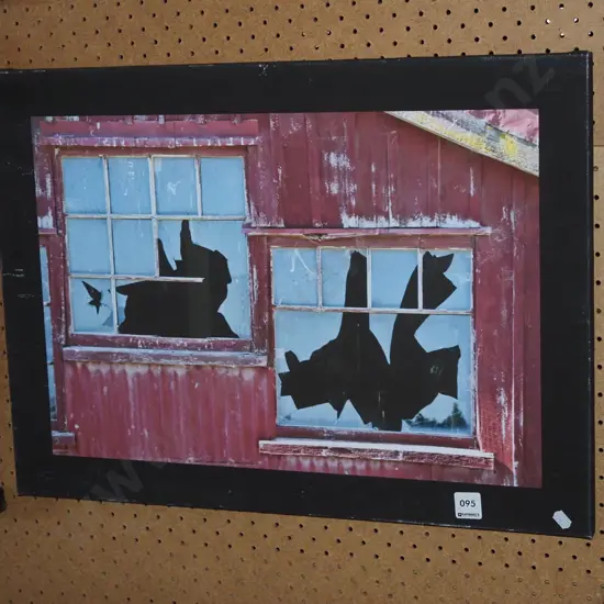 print on boxed canvas - broken windows