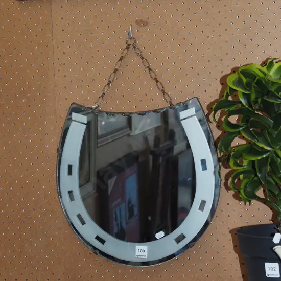 lucky horse shoe mirror