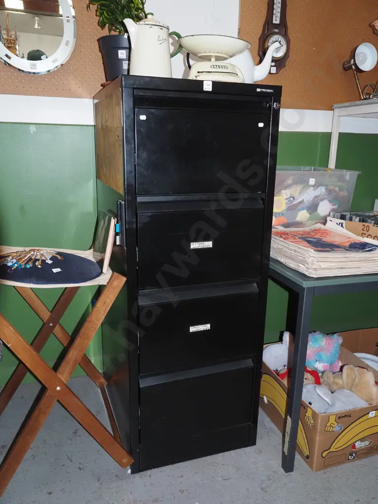 Precision 4 drawer filing cabinet H1310 - no key Image 1++