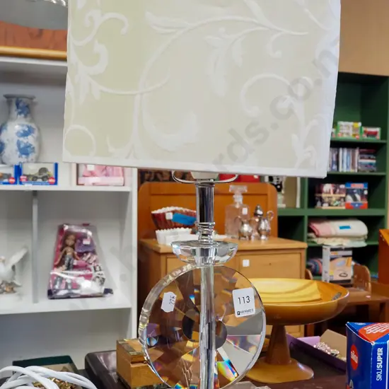 cut glass based table lamp H440