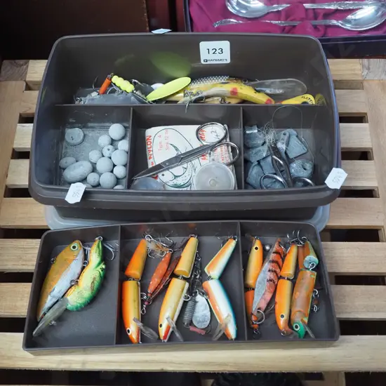 fishing tackle box and contents