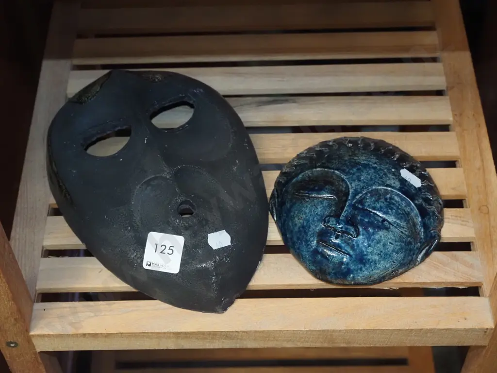 ceramic mask, ceramic face wall art Image 1++