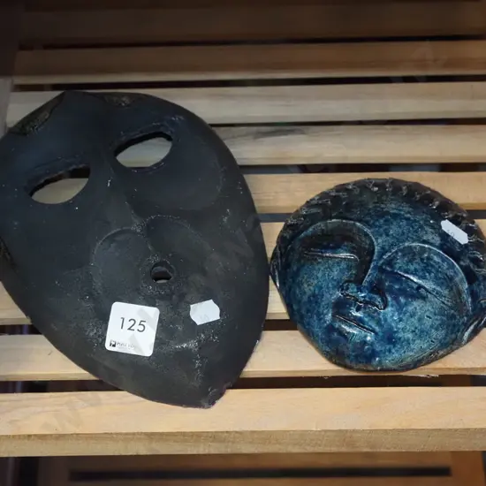 ceramic mask, ceramic face wall art