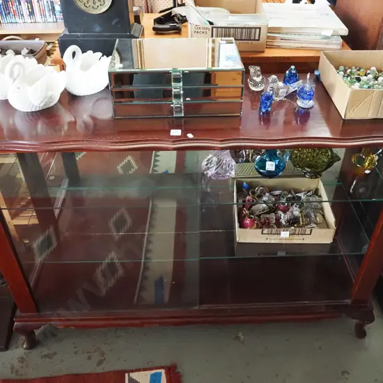 mahogany cab leg china cabinet H860 W1210 D410