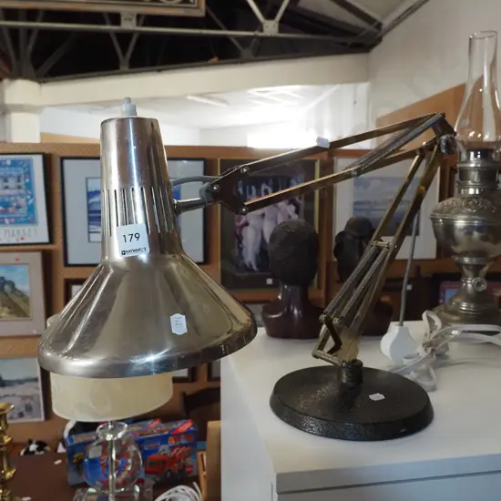 Superlux chrome anglepoise lamp 