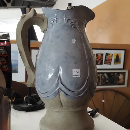 large studio pottery jug vase H400