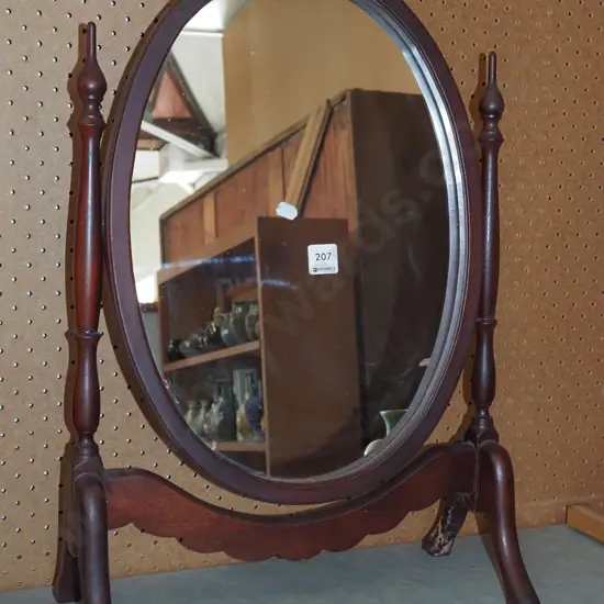mahogany cheval mirror H560