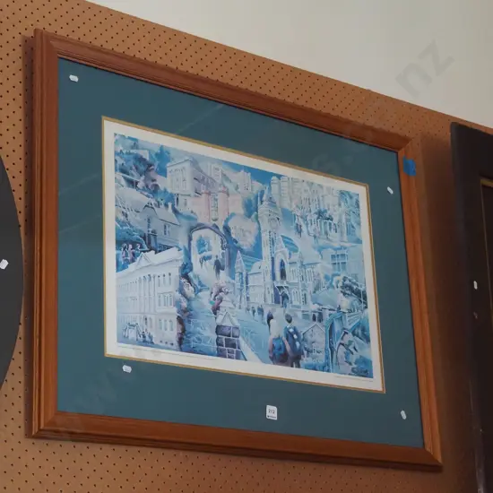 framed University of Otago print