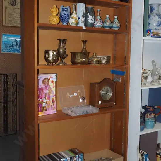 adjustable rimu bookcase H1980 W915 D225