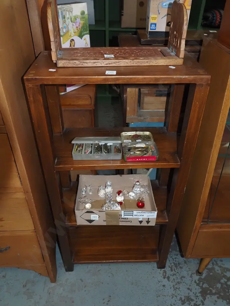 small wooden bookcase H890 W445 D230 Image 1++
