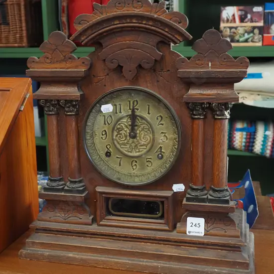 restorer's Victorian wood cased mantle clock