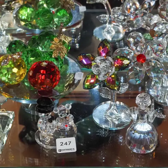 assorted crystal ornaments Tallest H155