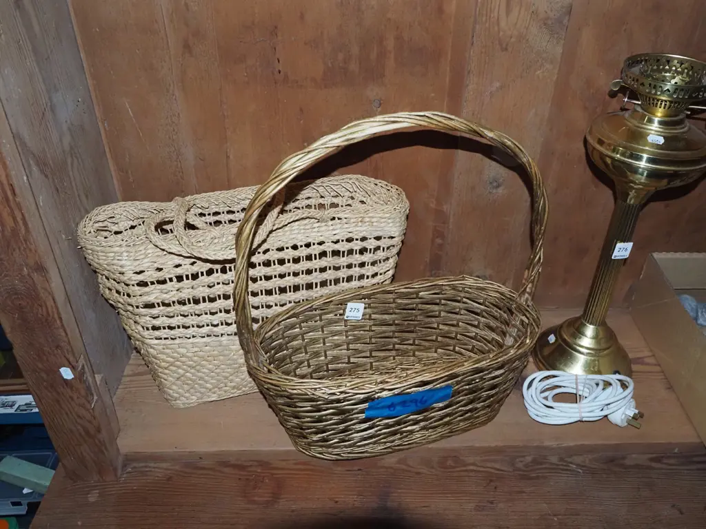 seagrass and cane basket Image 1++