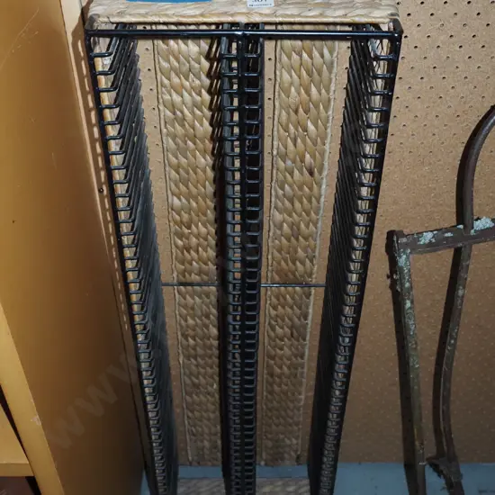 metal and seagrass CD tower H920