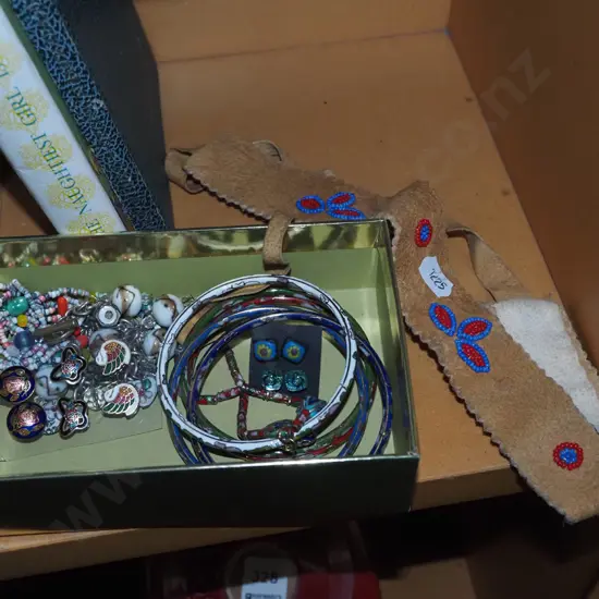 small box of costume jewellery