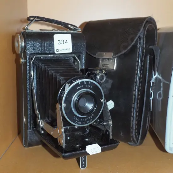 vintage Kodak folding film camera