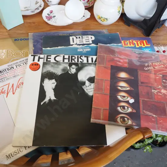 LPs; The Christians, Elvis etc