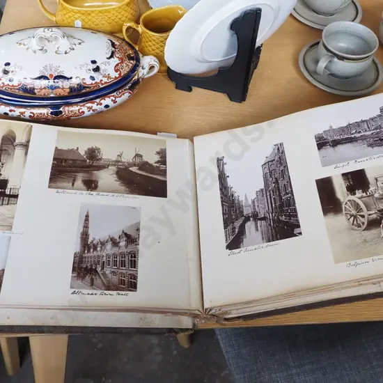 scrapbook of European scenes etc