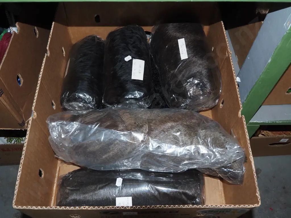 box of faux fur pieces Image 1++