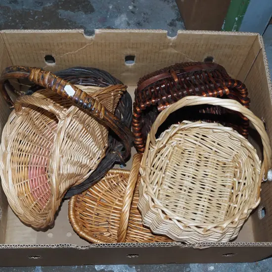 box of cane baskets