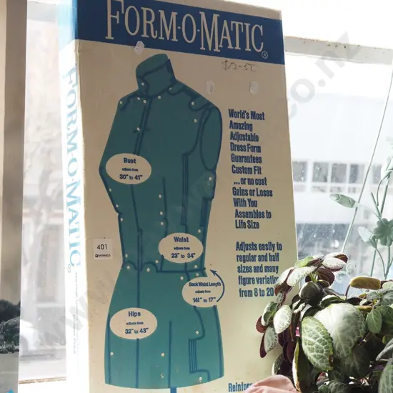 yet to be assembled boxed Form-o-matic dressmakers form
