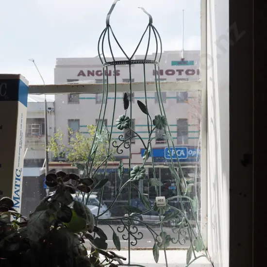 wrought metal wall hanging ornament - dress