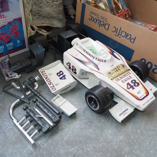 Jim Beam racing car decanter - needs attention