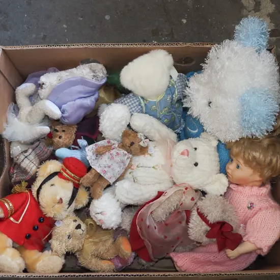 box of teddy bears