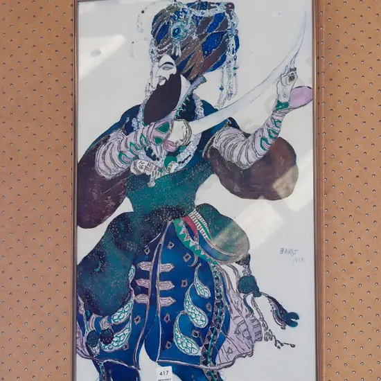 framed print - man with sword