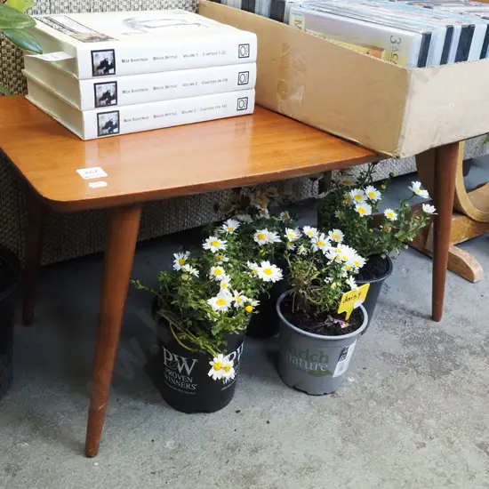 small teak coffee table