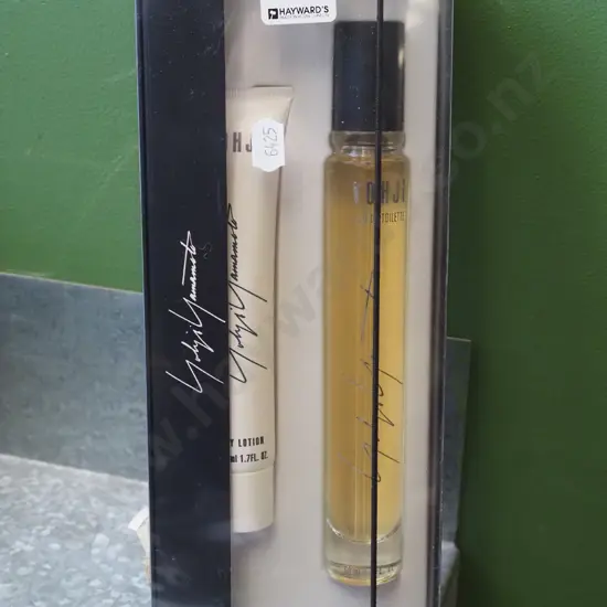 boxed as new Yohji Yamamoto perfume body lotion 50ml, eau de toilette 50ml