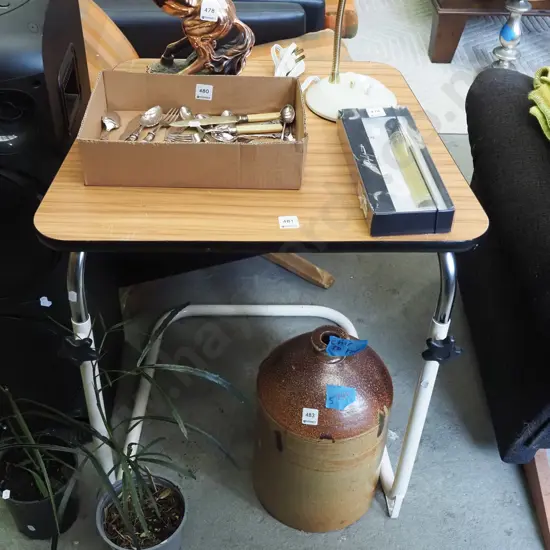 adjustable height side table