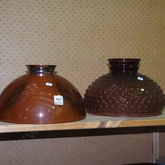 retro purple bubble glass lamp shade, perspex amber glass lamp shade