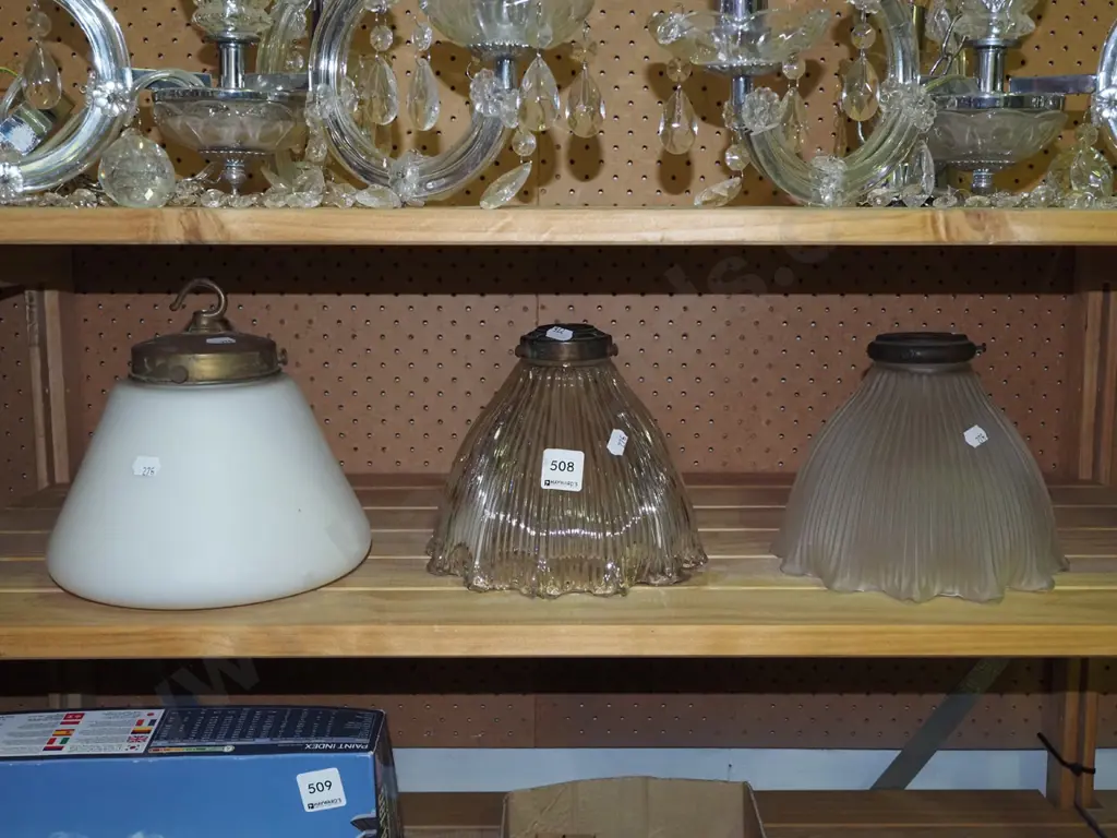 3x Edwardian light shades Image 1++