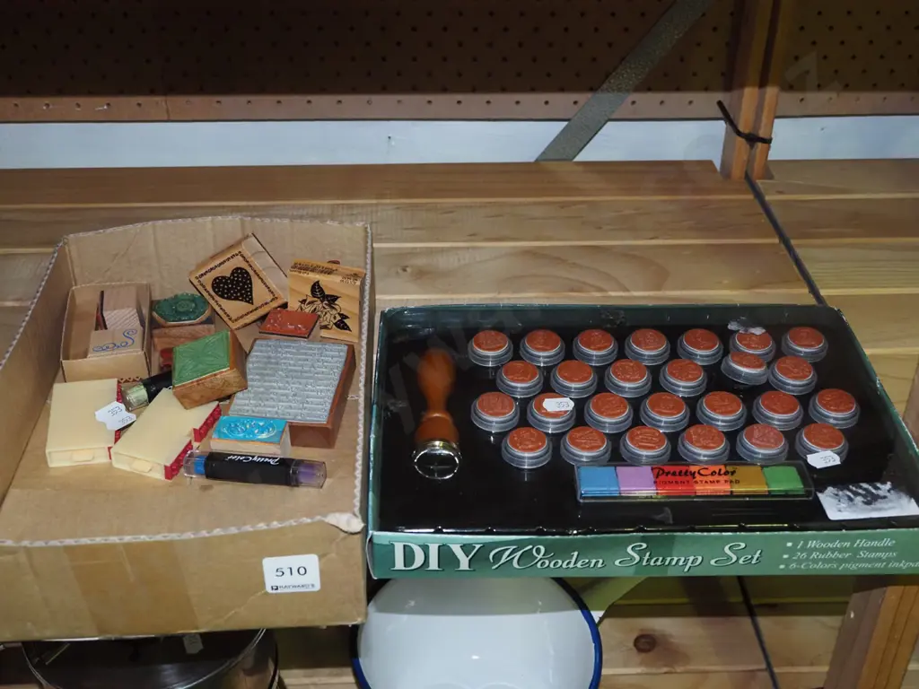 2x boxes of crafting stamps Image 1++