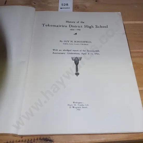 Tokomairiro District High School history book 1856-1931