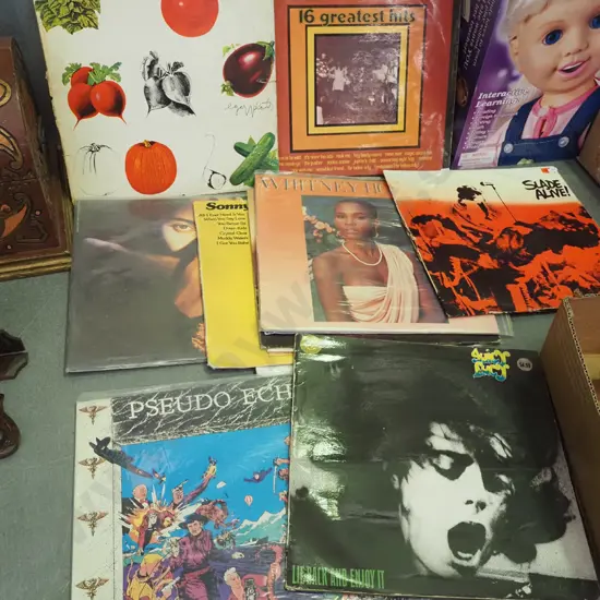 LPs; Slade, Dire Straits etc