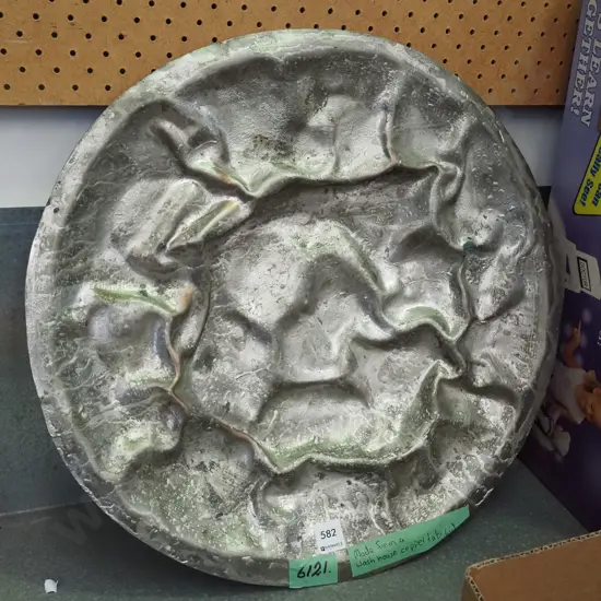 decorative plate made from copper tub